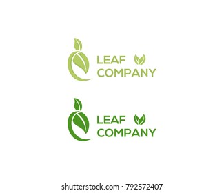 Leaf icon design logo concept