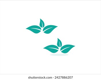 Leaf icon design tamplete illustration vector,