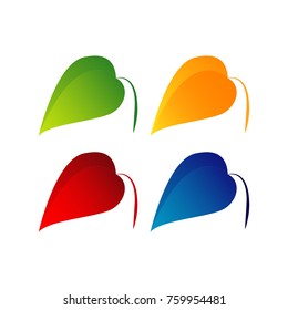 Leaf icon design template
