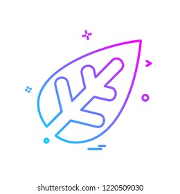 Leaf icon design vector