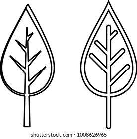 Leaf Icon, Leaf Design, Vector Art Illustration