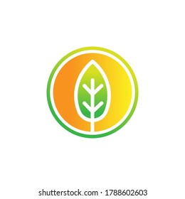 Leaf icon design vector illustration. Abstract Leaf icon vector concept for nature, agriculture and farm business. Green Tree Leaf Logo, icon, sign and symbol vector design illustration.