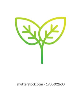 Icono de hoja de diseño ilustración vectorial. Resumen Concepto vectorial de icono de hoja para la naturaleza, la agricultura y los negocios agrícolas. Ilustración de diseño de vectores con logotipo, icono, signo y símbolo de la hoja de árbol verde.