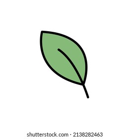 leaf icon design, vector illustration with line style, best used for banner or web application