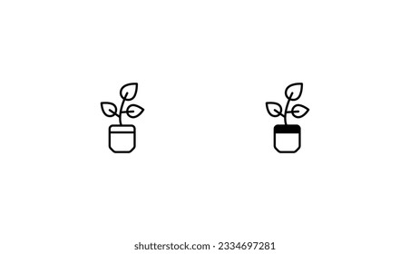 Leaf icon design with white background stock illustration