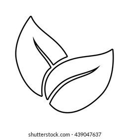Leaf icon. Eco and green design. vector graphic