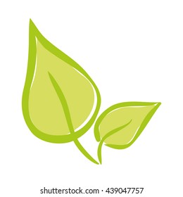 Leaf icon. Eco and green design. vector graphic