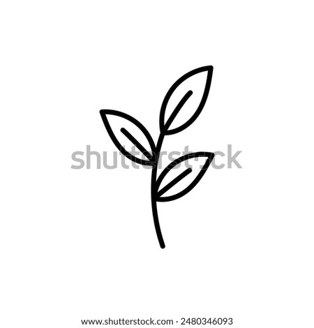 Leaf Icon for Eco-Friendly and Nature Conservation