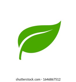 Leaf icon ecology nature element, green leaf, environment and nature eco sign – stock vector