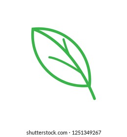 Leaf Icon. Ecology Sign & Symbol. Environment Element Vector Illustration.