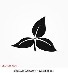 Leaf icon. Element ecology bio organic, logo, illustration, vector sign symbol for design