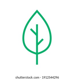 Leaf  icon for graphic design projects