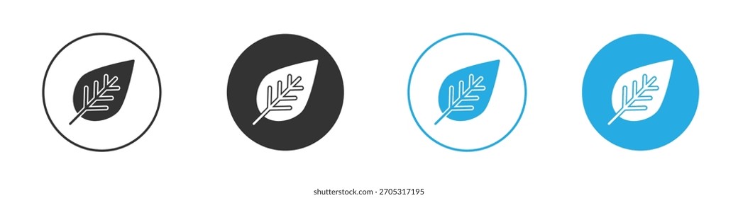 Leaf icon. Graphic icon design template