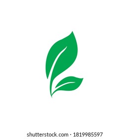 leaf icon, green icon vector