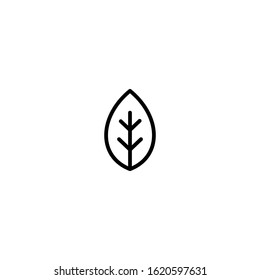 leaf icon herbal symbol design element