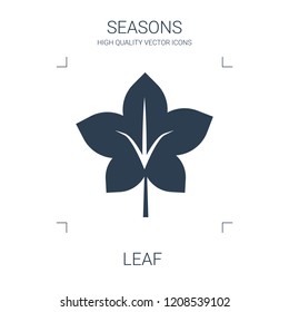 leaf icon. high quality filled leaf icon on white background. from seasons collection flat trendy vector leaf symbol. use for web and mobile