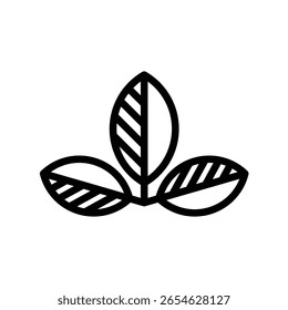 Plantilla de diseño de ilustración de icono de hoja