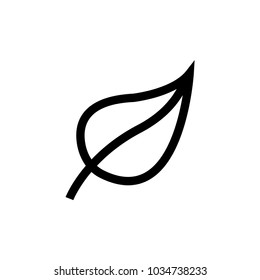 Leaf icon illustration isolated vector sign symbol