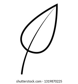 Leaf icon illustration isolated vector sign symbol