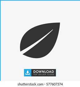leaf icon illustration isolated vector