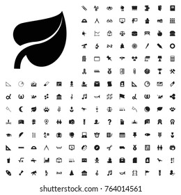 Leaf icon illustration isolated vector sign symbol. education icons set for web and mobile.