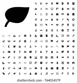 Leaf icon illustration isolated vector sign symbol. education icons set for web and mobile.