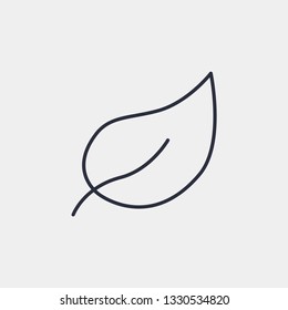 Leaf icon isolated on background. Plant symbol modern, simple, vector, icon for website design, mobile app, ui. Vector Illustration