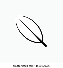 Leaf Icon. Leaves Illustration As A Simple Vector Sign & Trendy Symbol for Design and Sport Websites, Presentation or Application.