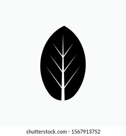 Leaf Icon. Leaves Illustration As A Simple Vector Sign & Trendy Symbol for Design and Sport Websites, Presentation or Application.