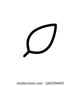 Leaf icon. Line design template