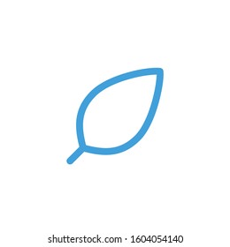 Leaf icon. Line design template