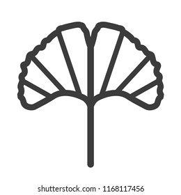 Leaf Icon Lines. Vector