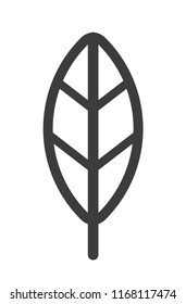 Leaf Icon Lines. Vector