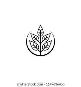Leaf icon logo design