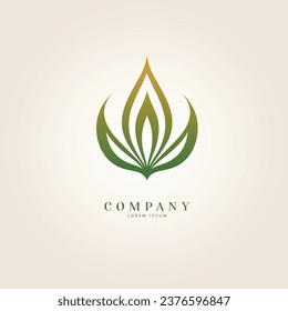 Diseño del logotipo de Icono de hoja. Resumen del concepto de diseño del logo de la hoja de negocios.