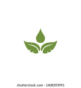 Leaf icon logo design inspiration vector template