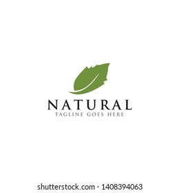 Leaf icon logo design inspiration vector template