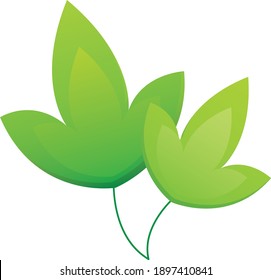 Leaf Icon Logo Design Template 