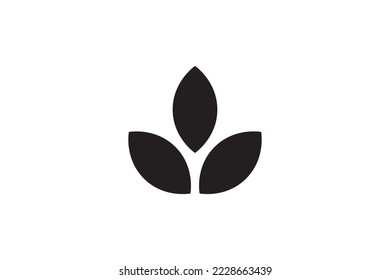 
Leaf Icon Logo Design Template