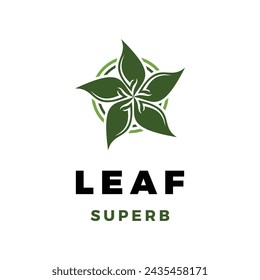 Leaf Icon Logo Design Template