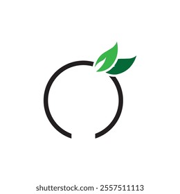 Leaf icon logo design template isolated illustration