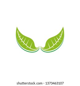 Leaf icon logo design vector template