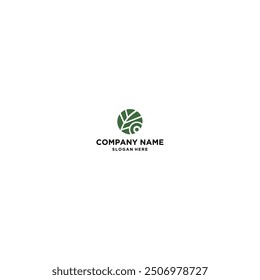 leaf icon logo design vector template illustration