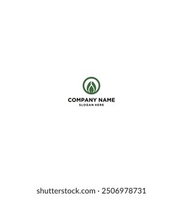 leaf icon logo design vector template illustration