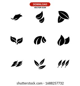 leaf icon or logo isolated sign symbol vector illustration - Collection of high quality black style vector icons
