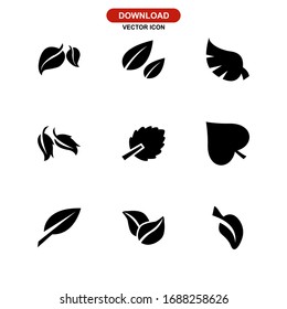 leaf icon or logo isolated sign symbol vector illustration - Collection of high quality black style vector icons
