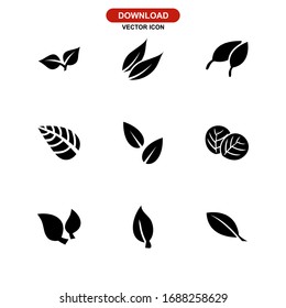 leaf icon or logo isolated sign symbol vector illustration - Collection of high quality black style vector icons
