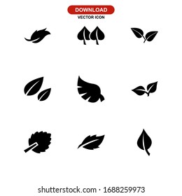 leaf icon or logo isolated sign symbol vector illustration - Collection of high quality black style vector icons
