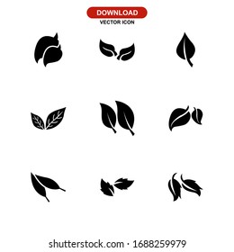 leaf icon or logo isolated sign symbol vector illustration - Collection of high quality black style vector icons
