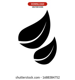 leaf icon or logo isolated sign symbol vector illustration - high quality black style vector icons
